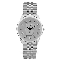 Men's Silver Charlotte 49ers Medallion Rolled Link Bracelet Wristwatch
