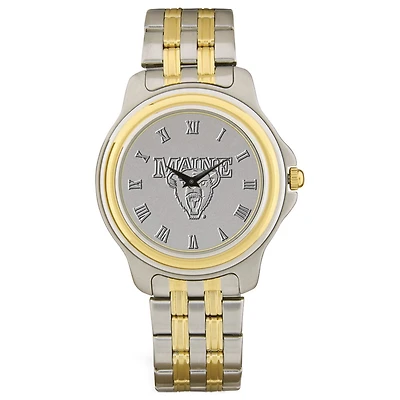 Maine Black Bears Silver Two-Tone Wristwatch