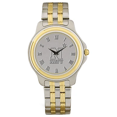 Navy Midshipmen Silver Two-Tone Wristwatch