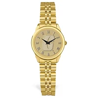 Women's Jardine Charlotte 49ers Gold Medallion Rolled Link Bracelet Wristwatch