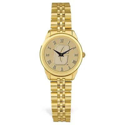 Women's Jardine Charlotte 49ers Gold Medallion Rolled Link Bracelet Wristwatch