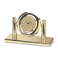 Gold Boise State Broncos Arcade Clock