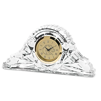 Gold Boise State Broncos Crystal Clock