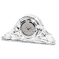 Silver Boise State Broncos Crystal Clock