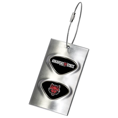 Arkansas State Red Wolves 3.5'' x 2'' Bag Tag