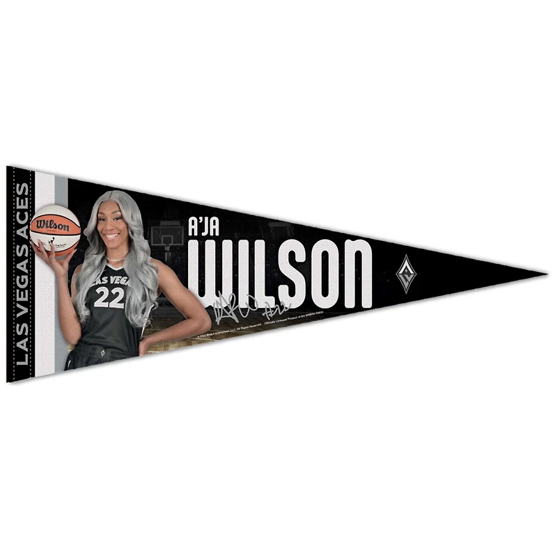 WinCraft A'ja Wilson Las Vegas Aces 12" x 30" Premium Pennant