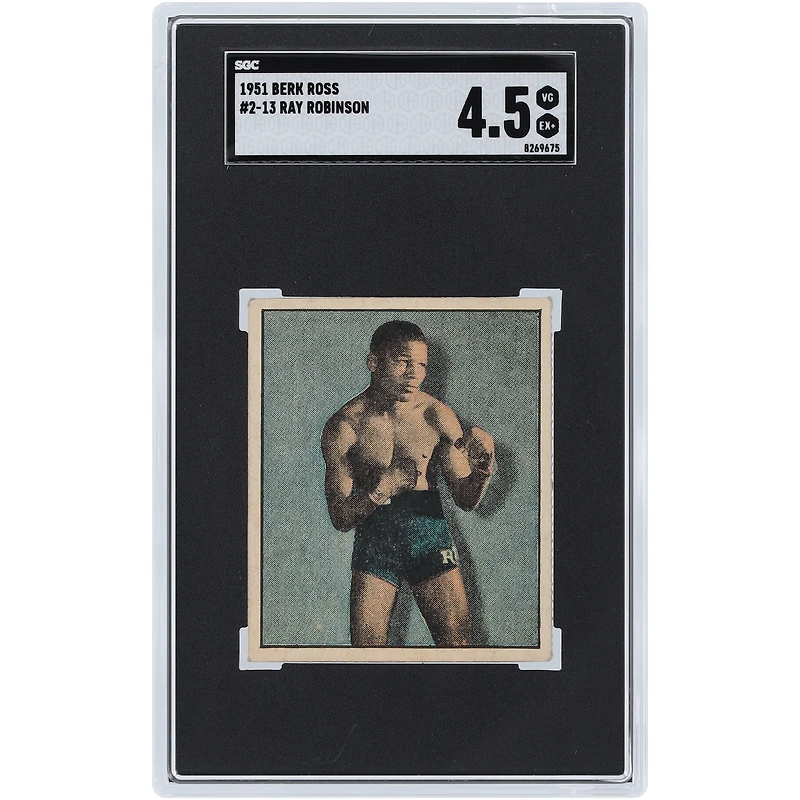 Ray Robinson 1951 Berk Ross #2-13 SGC Authenticated 4.5 Card