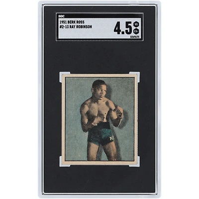 Ray Robinson 1951 Berk Ross #2-13 SGC Authenticated 4.5 Card