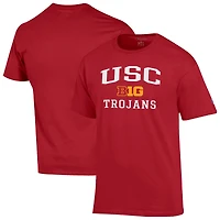 Men's Champion Cardinal USC Trojans Big Ten T-Shirt