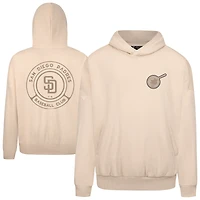 Men's Levelwear Khaki San Diego Padres Contact Oversized Pullover Hoodie