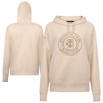 Women's Levelwear Khaki Minnesota Twins Adorn Gateway Pullover Hoodie