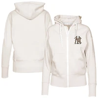 Women's Levelwear Khaki New York Yankees Gardinia Full-Zip Hoodie
