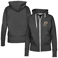 Women's Levelwear Black Philadelphia Phillies Gardinia Full-Zip Hoodie