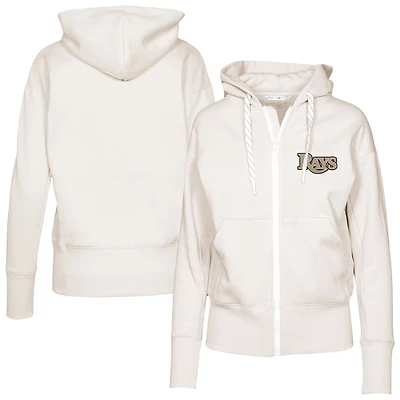Women's Levelwear Khaki Tampa Bay Rays Gardinia Full-Zip Hoodie