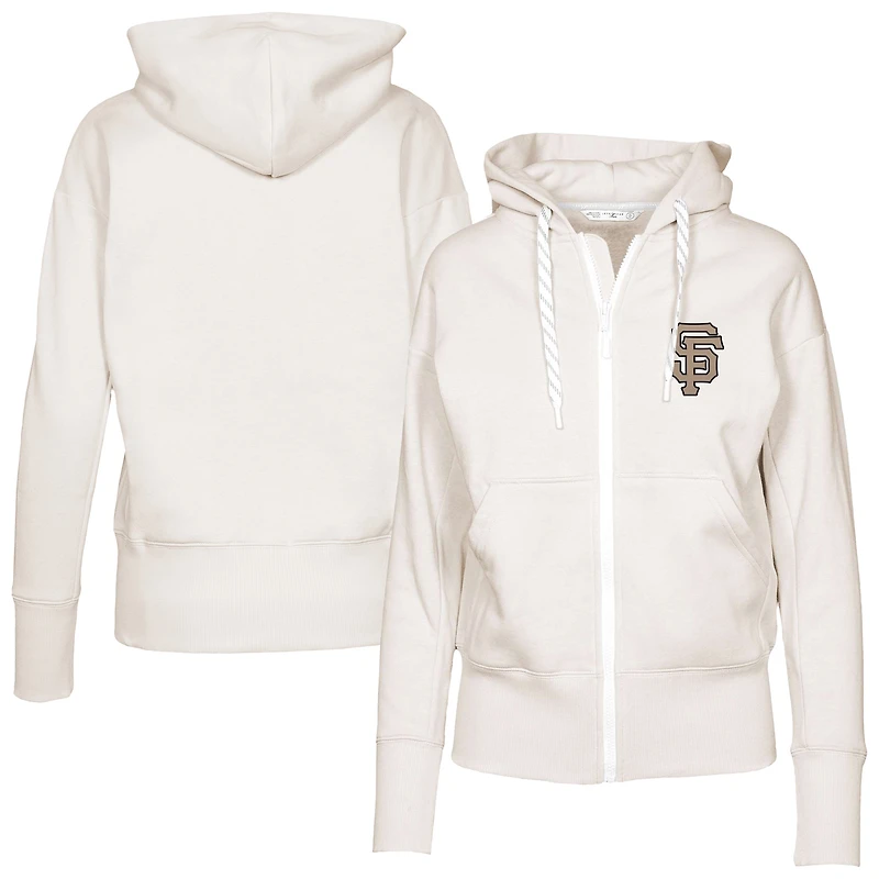 Women's Levelwear Khaki San Francisco Giants Gardinia Full-Zip Hoodie