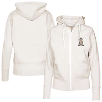 Women's Levelwear Khaki Los Angeles Angels Gardinia Full-Zip Hoodie