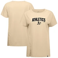 Women's Levelwear Khaki Athletics Influx Team Arch T-Shirt