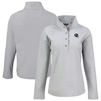 Women's Cutter & Buck Atlanta Falcons Hunts Point Eco Half-Snap Sweatshirt