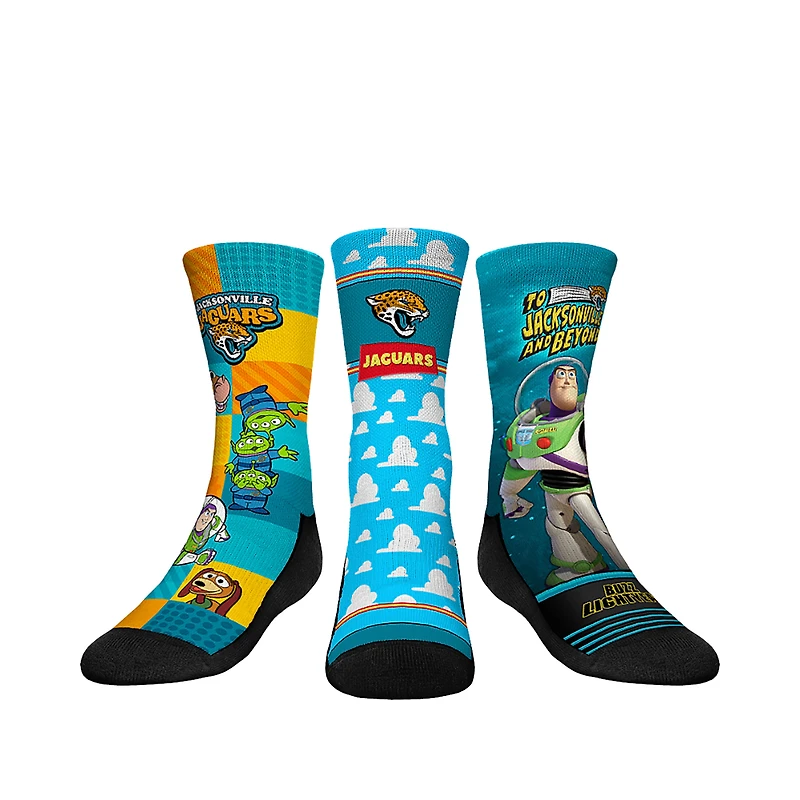 Youth Rock Em Socks Jacksonville Jaguars Toy Story 3-Pack Crew Socks