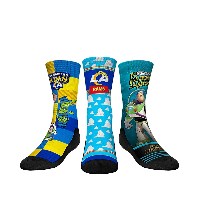 Youth Rock Em Socks Los Angeles Rams Toy Story 3-Pack Crew Socks