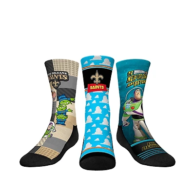 Youth Rock Em Socks New Orleans Saints Toy Story 3-Pack Crew Socks