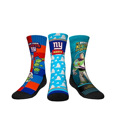 Youth Rock Em Socks New York Giants Toy Story 3-Pack Crew Socks