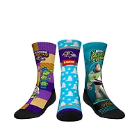 Youth Rock Em Socks Baltimore Ravens Toy Story 3-Pack Crew Socks