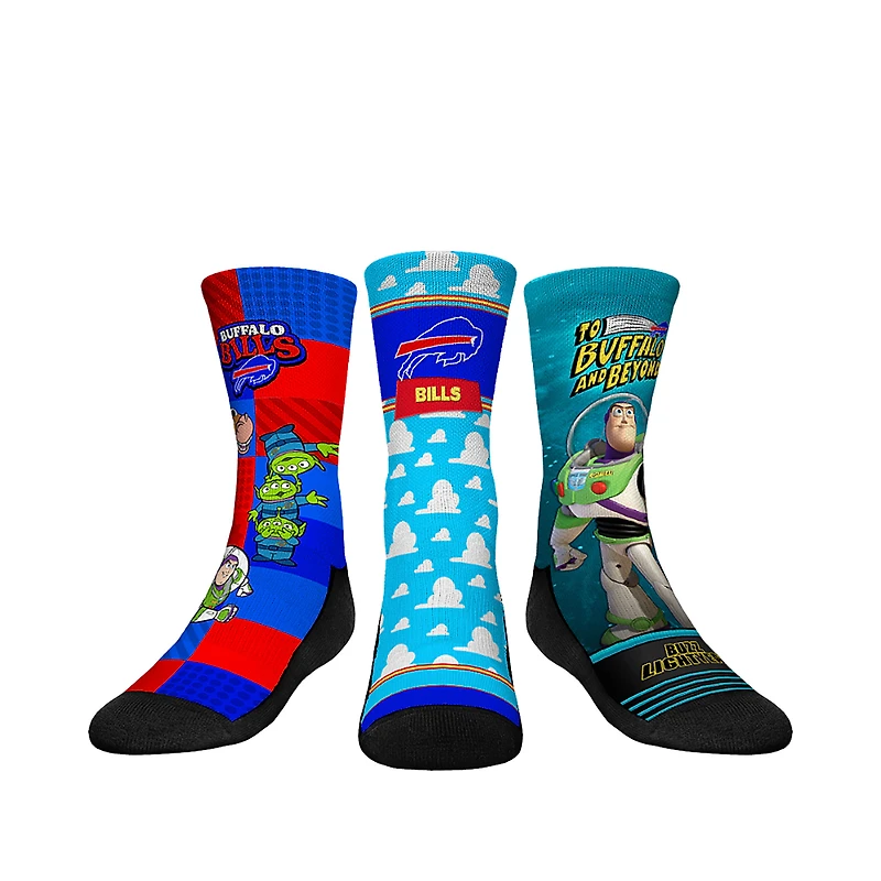 Youth Rock Em Socks Buffalo Bills Toy Story 3-Pack Crew Socks