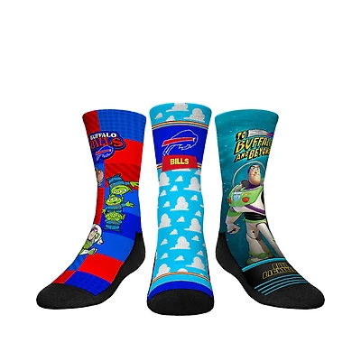 Youth Rock Em Socks Buffalo Bills Toy Story 3-Pack Crew Socks