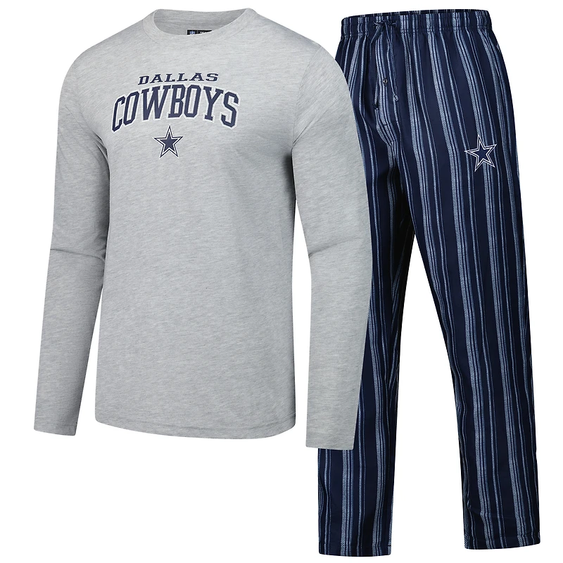 Men's Concepts Sport Dallas Cowboys Petition Long Sleeve Top & Pants Sleep Set