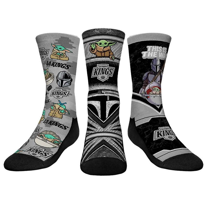 Youth Rock Em Socks Los Angeles Kings The Mandalorian 3-Pack Crew Socks