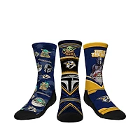 Youth Rock Em Socks Nashville Predators The Mandalorian 3-Pack Crew Socks