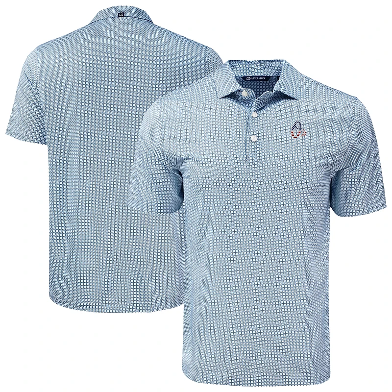 Men's Cutter & Buck Navy Baltimore Orioles Big & Tall Pike Eco Diamond Dot Print Polo