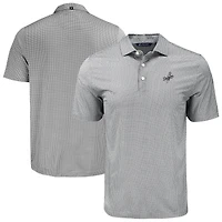 Men's Cutter & Buck Black Los Angeles Dodgers Big & Tall Pike Eco Diamond Dot Print Polo