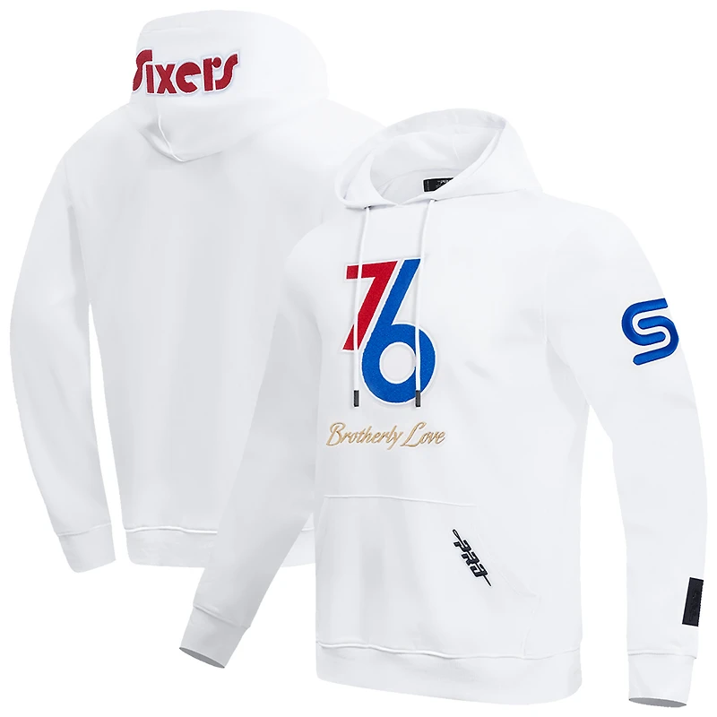 Men's Pro Standard White Philadelphia 76ers 2024/25 City Edition Pullover Hoodie
