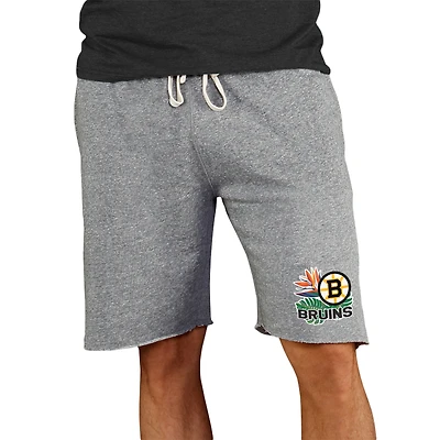 Men's Concepts Sport Gray Boston Bruins Mainstream Tri-Blend Shorts