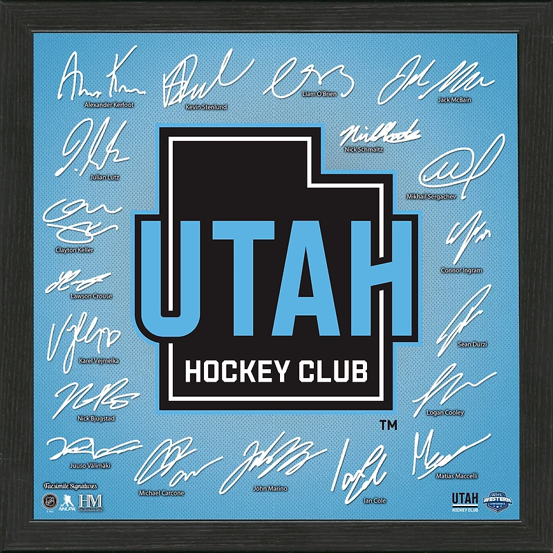 Highland Mint  Utah Hockey Club 13'' x 13'' Impact Jersey Framed Photo