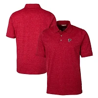 Men's Cutter & Buck Red Atlanta Falcons Big & Tall Advantage Space Dye DryTec Tri-Blend Polo
