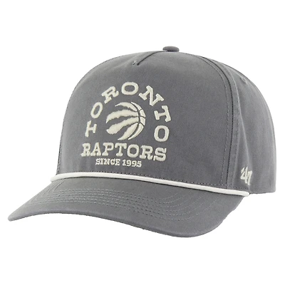 Men's '47 Charcoal Toronto Raptors Canyon Ranchero Hitch Adjustable Hat