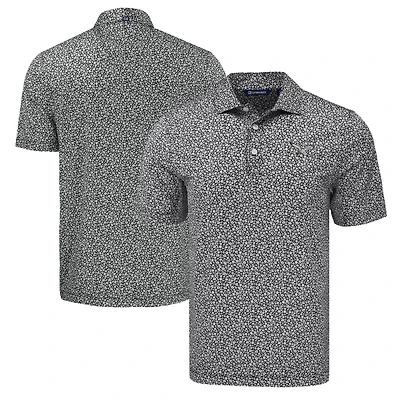 Men's Cutter & Buck Black Philadelphia Eagles Pike Eco Flora Print Polo