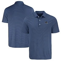 Men's Cutter & Buck Navy Tennessee Titans Forge Eco Fine Line Stripe Polo