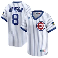 Men's Nike Andre Dawson White Chicago Cubs Throwback Cooperstown Collection Limited Jersey