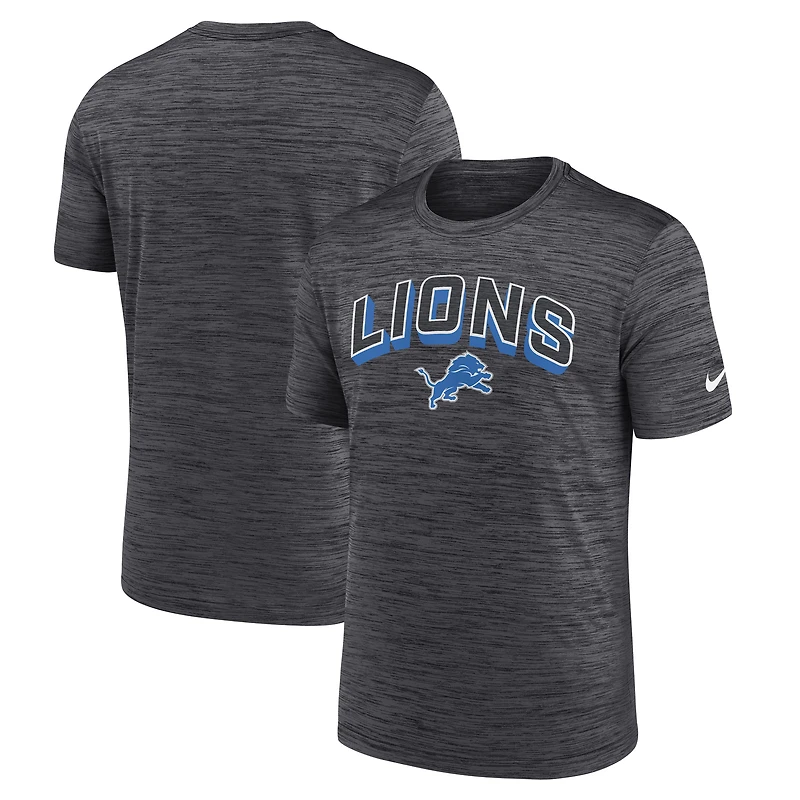 Men's Nike Charcoal Detroit Lions Primetime Velocity Dri-FIT T-Shirt