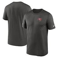 Men's Nike Gray Tampa Bay Buccaneers Sideline Legend Small Logo Dri-FIT T-Shirt