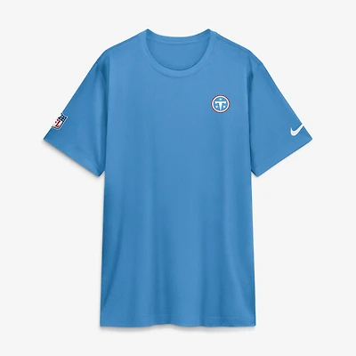 Men's Nike Light Blue Tennessee Titans Sideline Legend Small Logo Dri-FIT T-Shirt