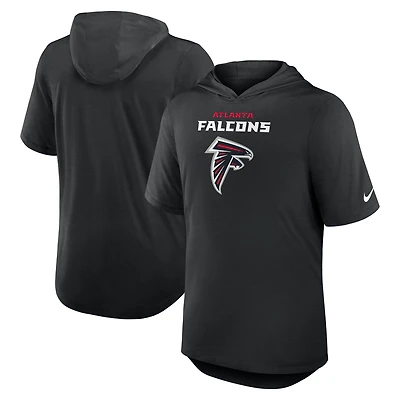 Men's Nike Black Atlanta Falcons Lockup Tri-Blend Hoodie T-Shirt
