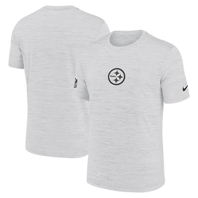 Men's Nike Ash Pittsburgh Steelers Sideline Velocity Dri-FIT T-Shirt