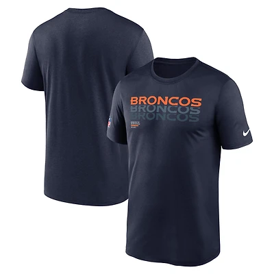 Men's Nike Navy Denver Broncos Sideline Legend Dri-FIT T-Shirt