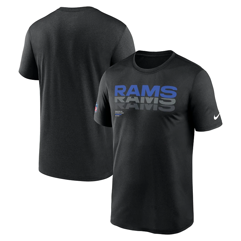 Men's Nike Black Los Angeles Rams Sideline Legend Dri-FIT T-Shirt