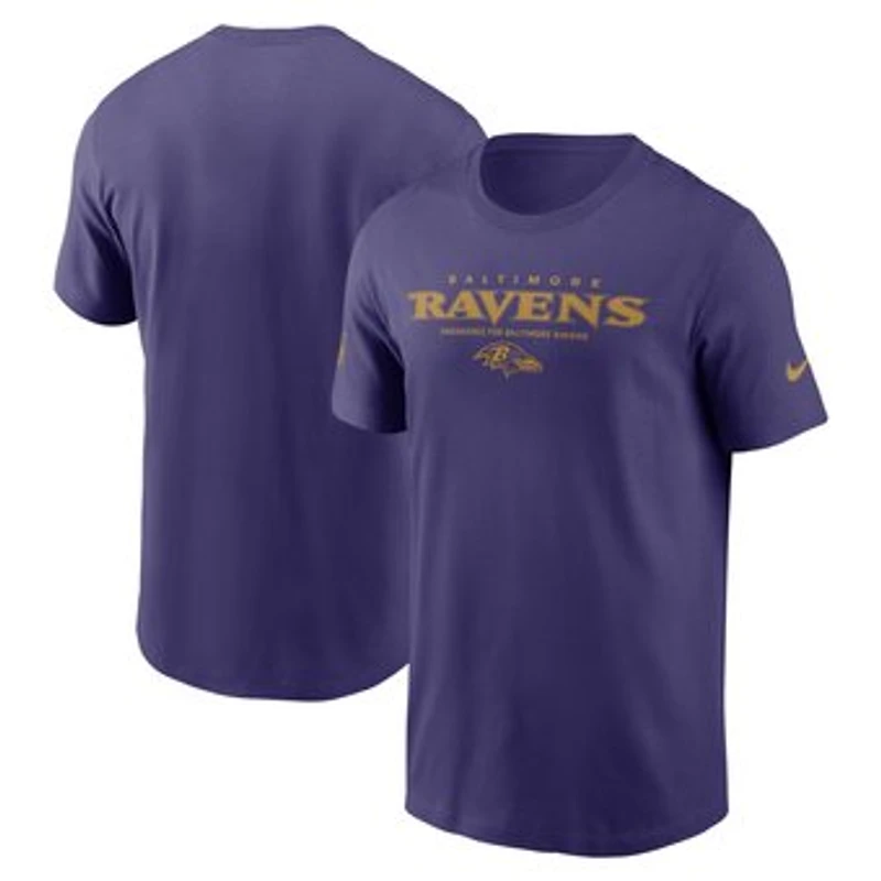 Men's Nike Purple Baltimore Ravens Sideline Dri-FIT T-Shirt